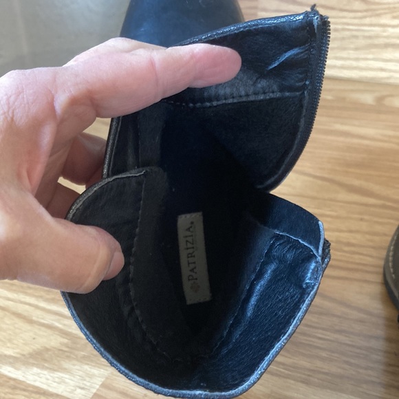 Patrizia Donjon Metallic - Black Buckle Ankle Boot Booties Size 39 (8) - Picture 9 of 16